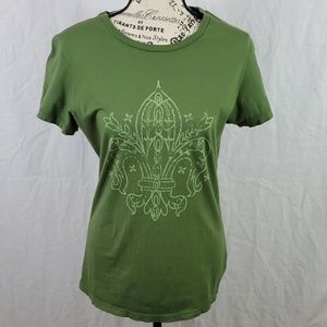 Love Child Tee/Fleur de Lis/Green/Size: XL (393)